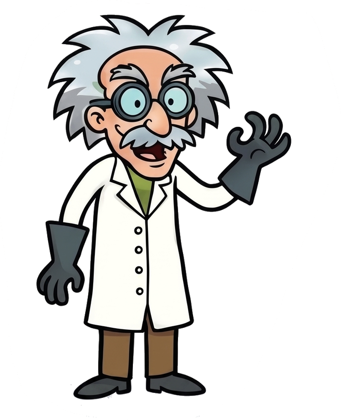 Professor Astro waving hello